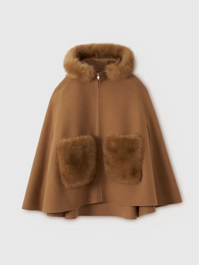 eimy istoire ファーポケットマントコート