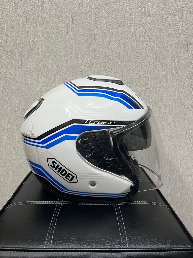 K*a様 SHOEI J-Cruise ジェットヘルメット ホワイト/ブルー