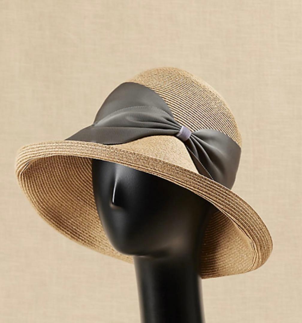 値下げ【アシーナニューヨーク】Risako リサコ 麦わら帽子 （ダークグレー）