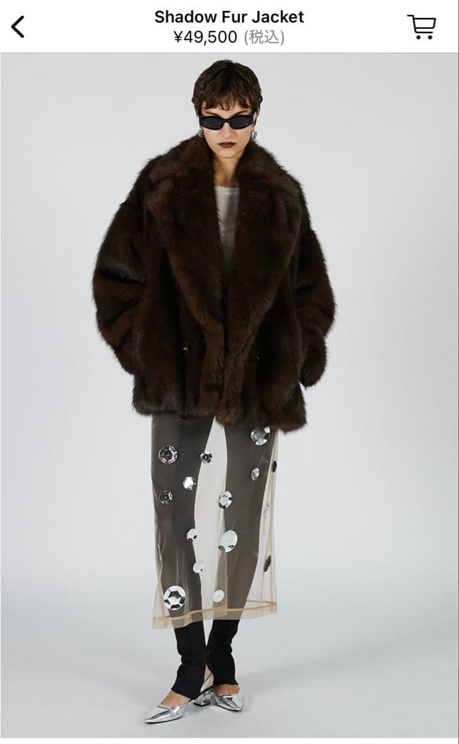 prankproject 新作ファーコート　shadow far jaket
