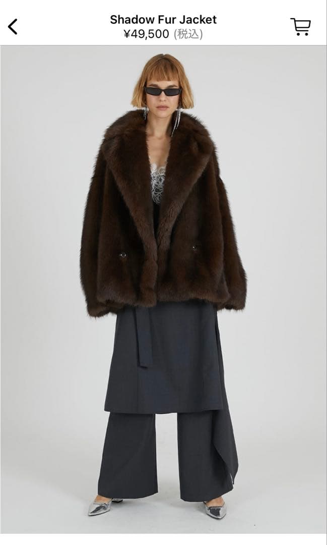 prankproject 新作ファーコート　shadow far jaket