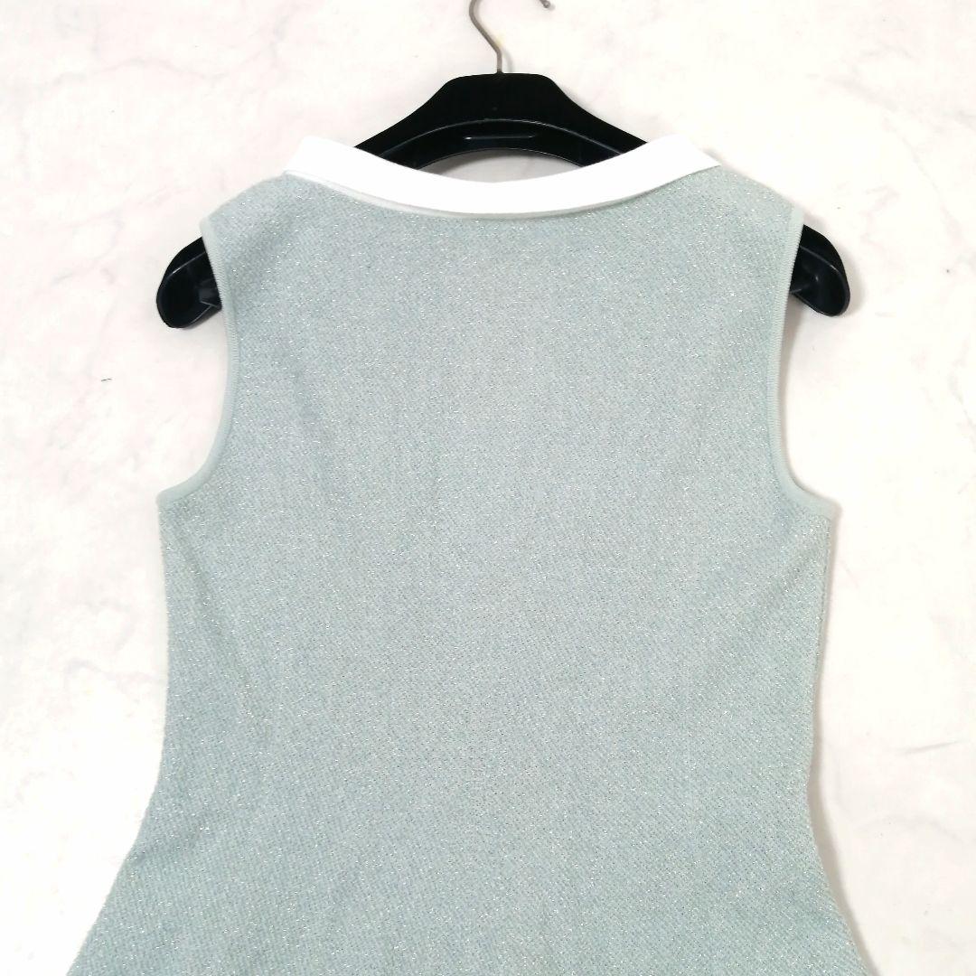 美品✨ フォクシー　ワンピ―ス　ニットドレス スワロー　ラメ　22年　近年　38