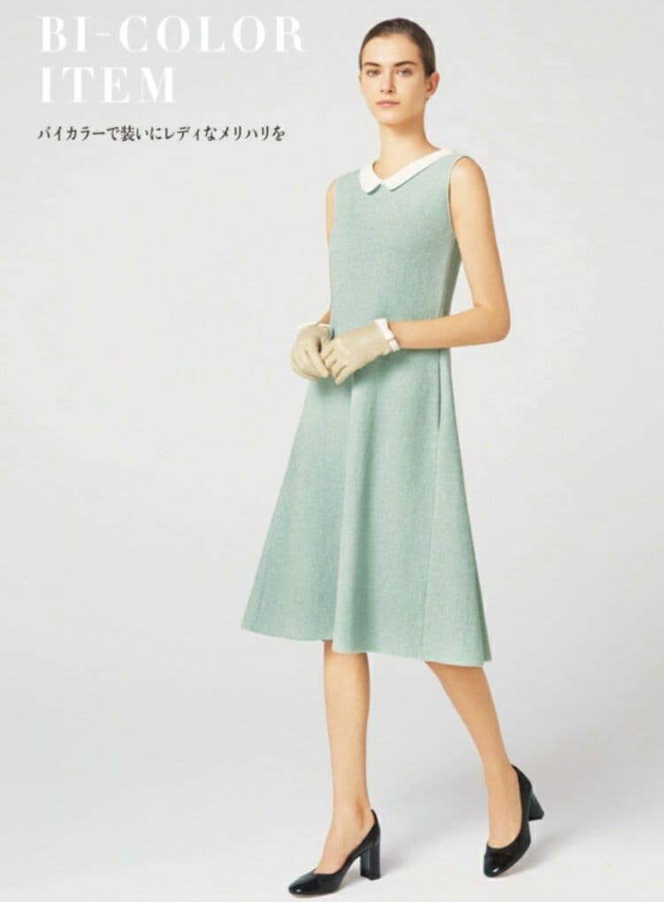 美品✨ フォクシー　ワンピ―ス　ニットドレス スワロー　ラメ　22年　近年　38