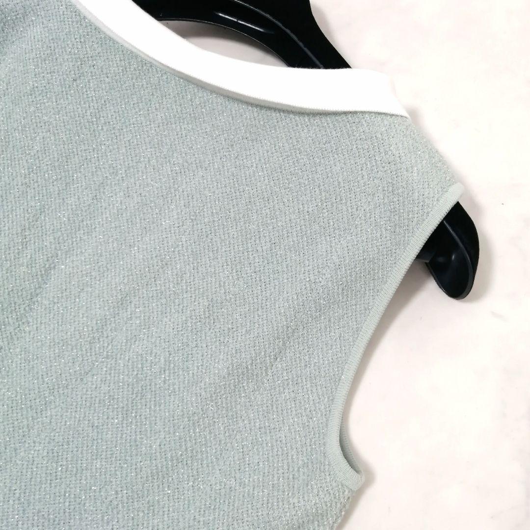 美品✨ フォクシー　ワンピ―ス　ニットドレス スワロー　ラメ　22年　近年　38