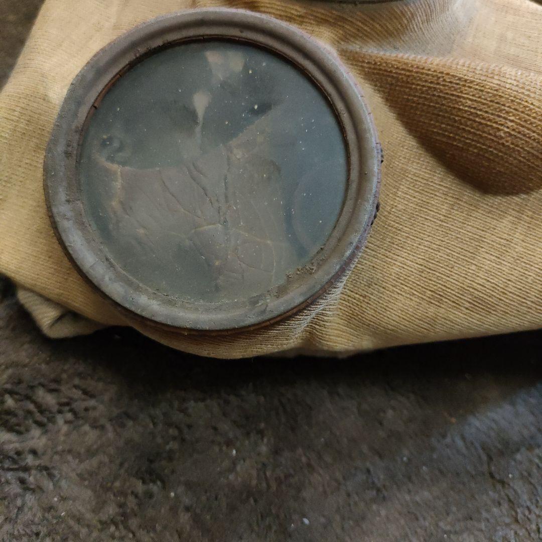 防毒面　防毒マスク　日本製 ガスマスク レンズ　昭和　アンティーク　レトロ　戦争