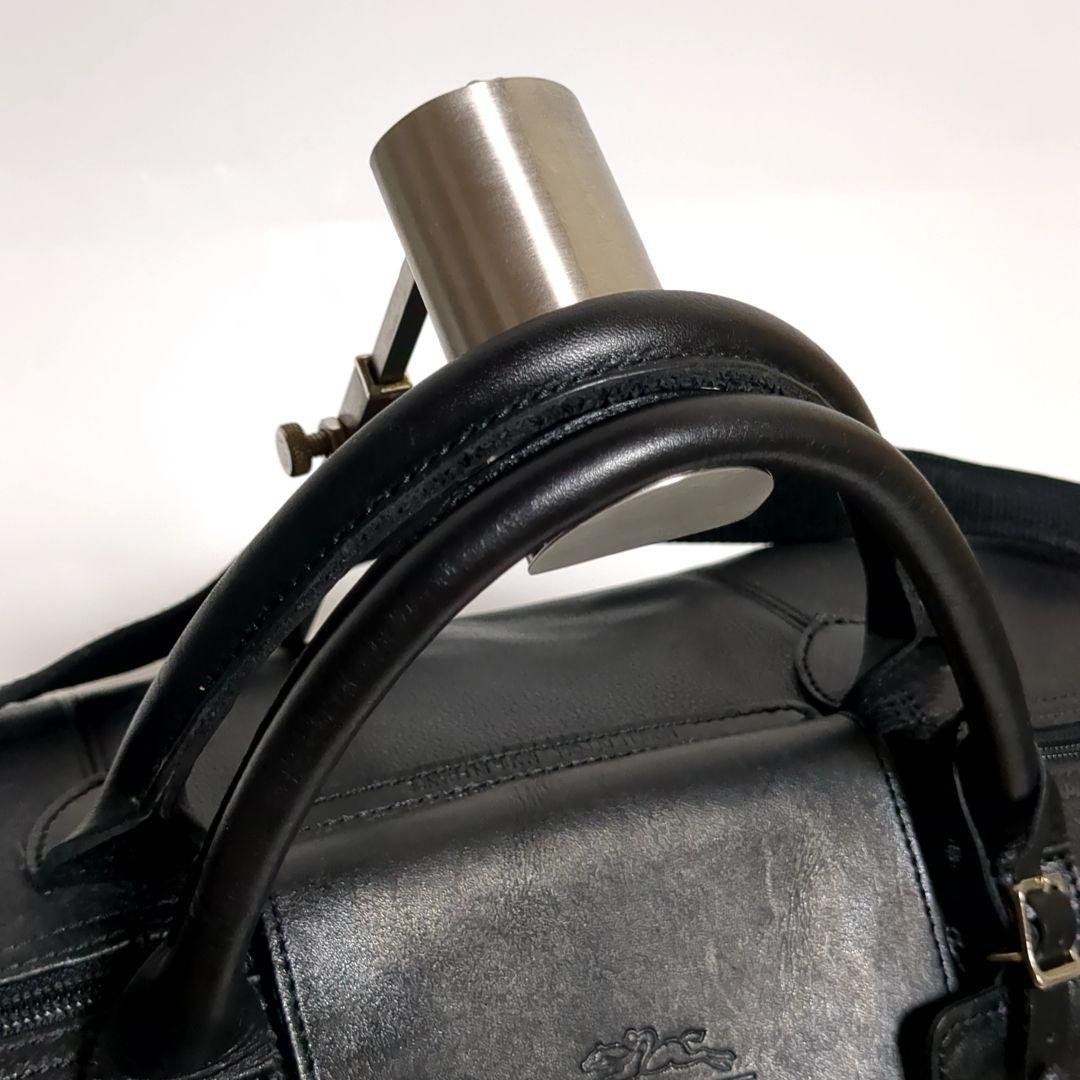 ✨ロンシャン✨プリアージュ キュイール トートバッグ 2way レザー ブラック