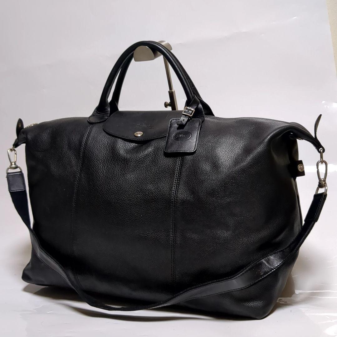 ✨ロンシャン✨プリアージュ キュイール トートバッグ 2way レザー ブラック