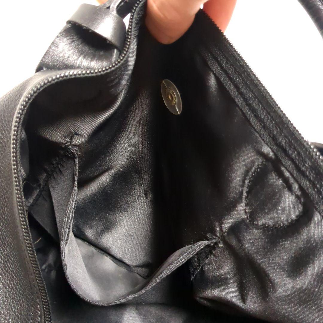 ✨ロンシャン✨プリアージュ キュイール トートバッグ 2way レザー ブラック