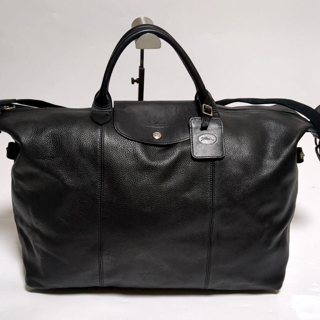 ✨ロンシャン✨プリアージュ キュイール トートバッグ 2way レザー ブラック