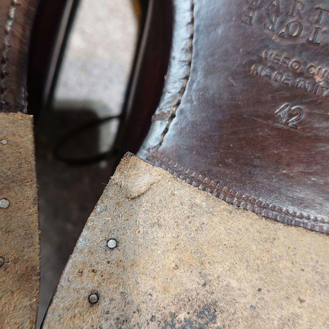 美品SARTORE　サルトル　レザーシューズ　ドレスシューズ　42　イタリア製