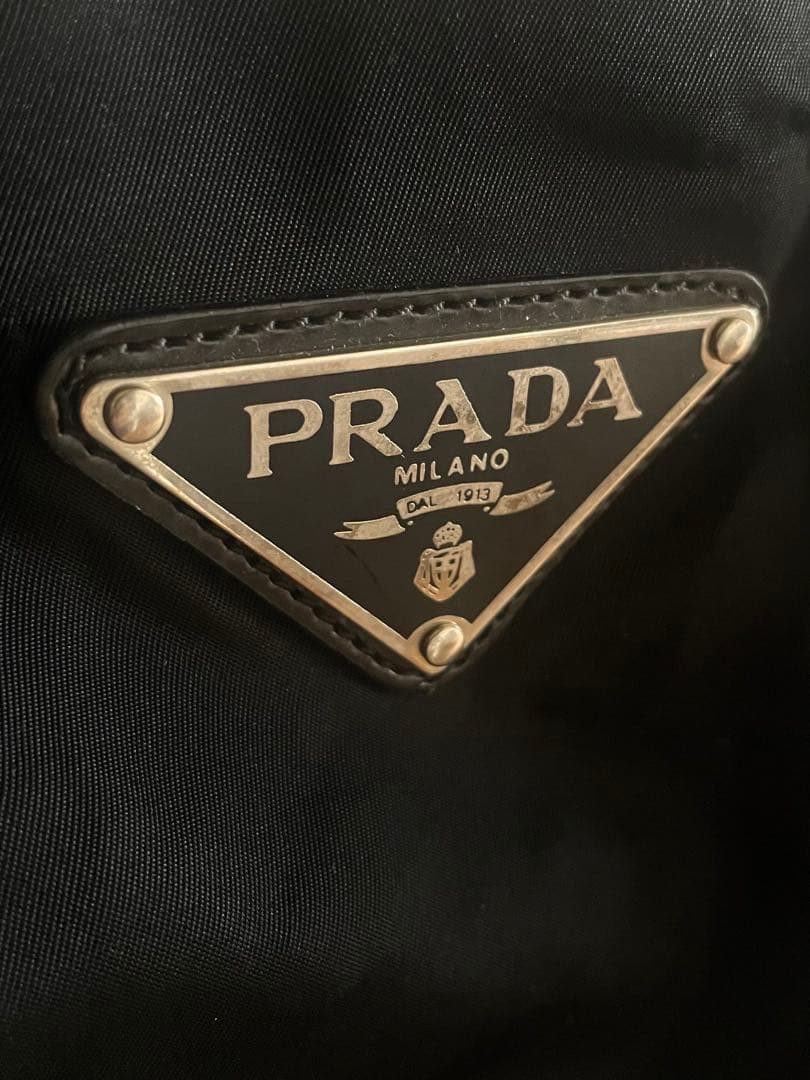 PRADA ボストンバッグ ブラック 三角ロゴ ナイロン 大容量 ゴルフバッグ