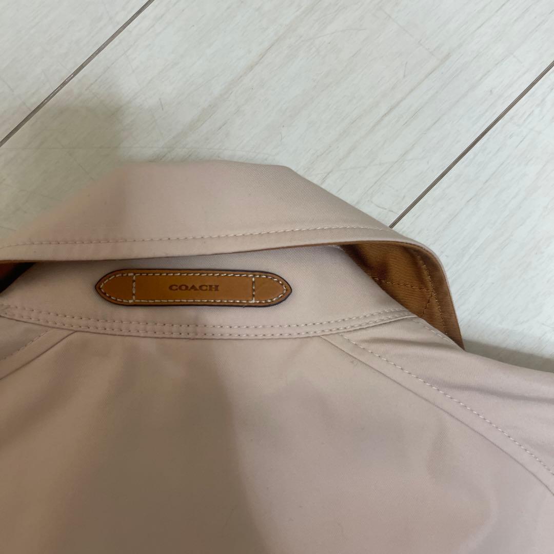 美品COACH サーモンピンクた・トレンチコート
