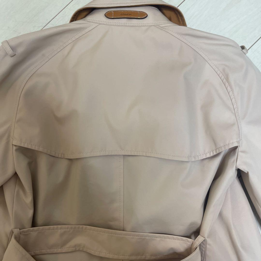 美品COACH サーモンピンクた・トレンチコート