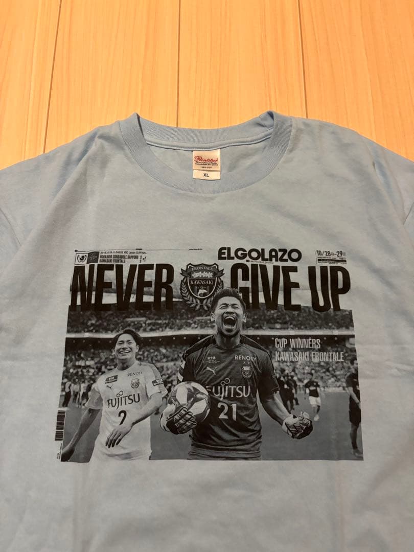 川崎フロンターレ　ルヴァンカップ　優勝記念 エル・ゴラッソ　新聞紙面Tシャツ