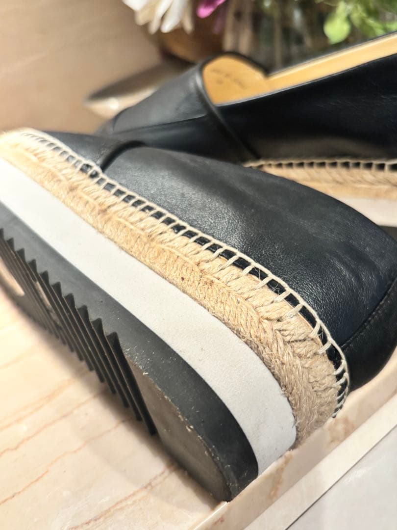 JILL SANDER navy★ウェーブソールウェッジシューズ36