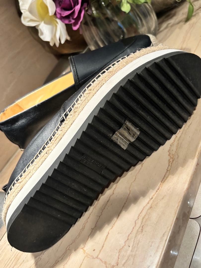 JILL SANDER navy★ウェーブソールウェッジシューズ36