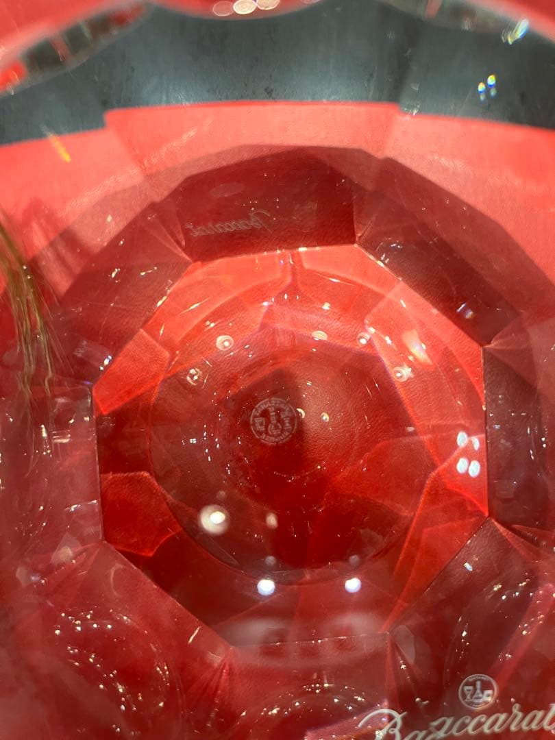 【本物・箱付】バカラ Baccarat 灰皿 キャメル オクタゴン 小物入れ