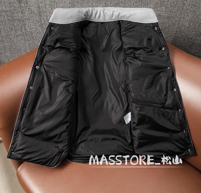 美品 ダウンベスト 牛革 本革 ダウンジャケット ダウン ダウンコートS-5XL