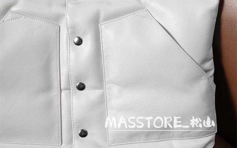 美品 ダウンベスト 牛革 本革 ダウンジャケット ダウン ダウンコートS-5XL