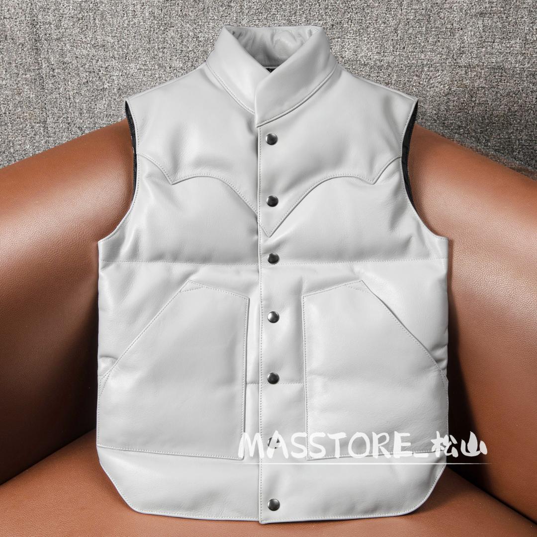 美品 ダウンベスト 牛革 本革 ダウンジャケット ダウン ダウンコートS-5XL