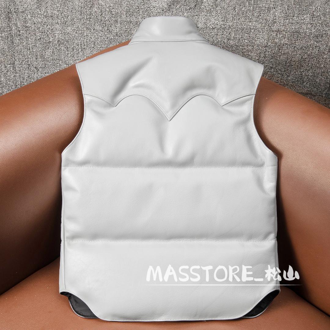 美品 ダウンベスト 牛革 本革 ダウンジャケット ダウン ダウンコートS-5XL