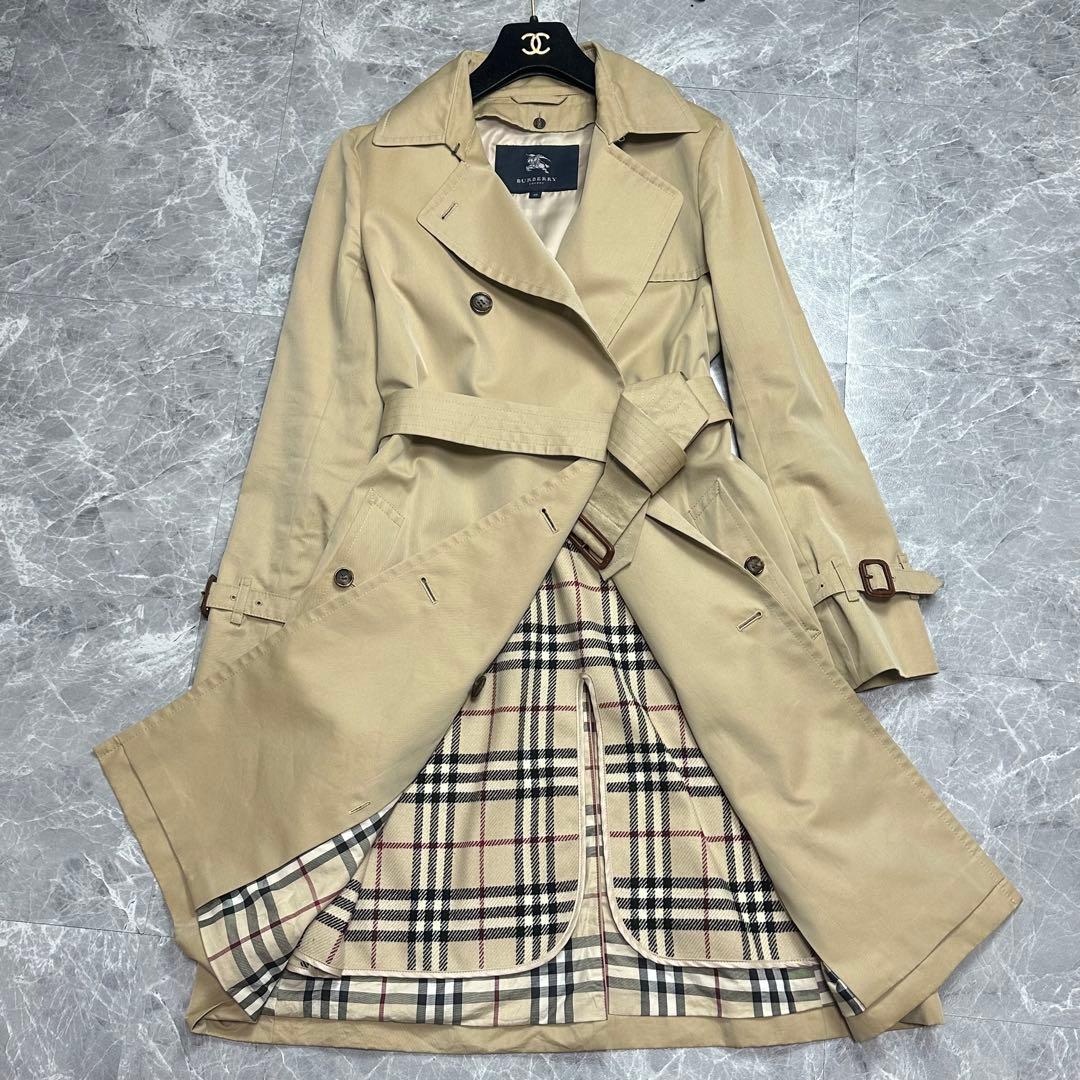 美品♡バーバリー　トレンチコート　ライナー　ベルト付　ノバチェック 40