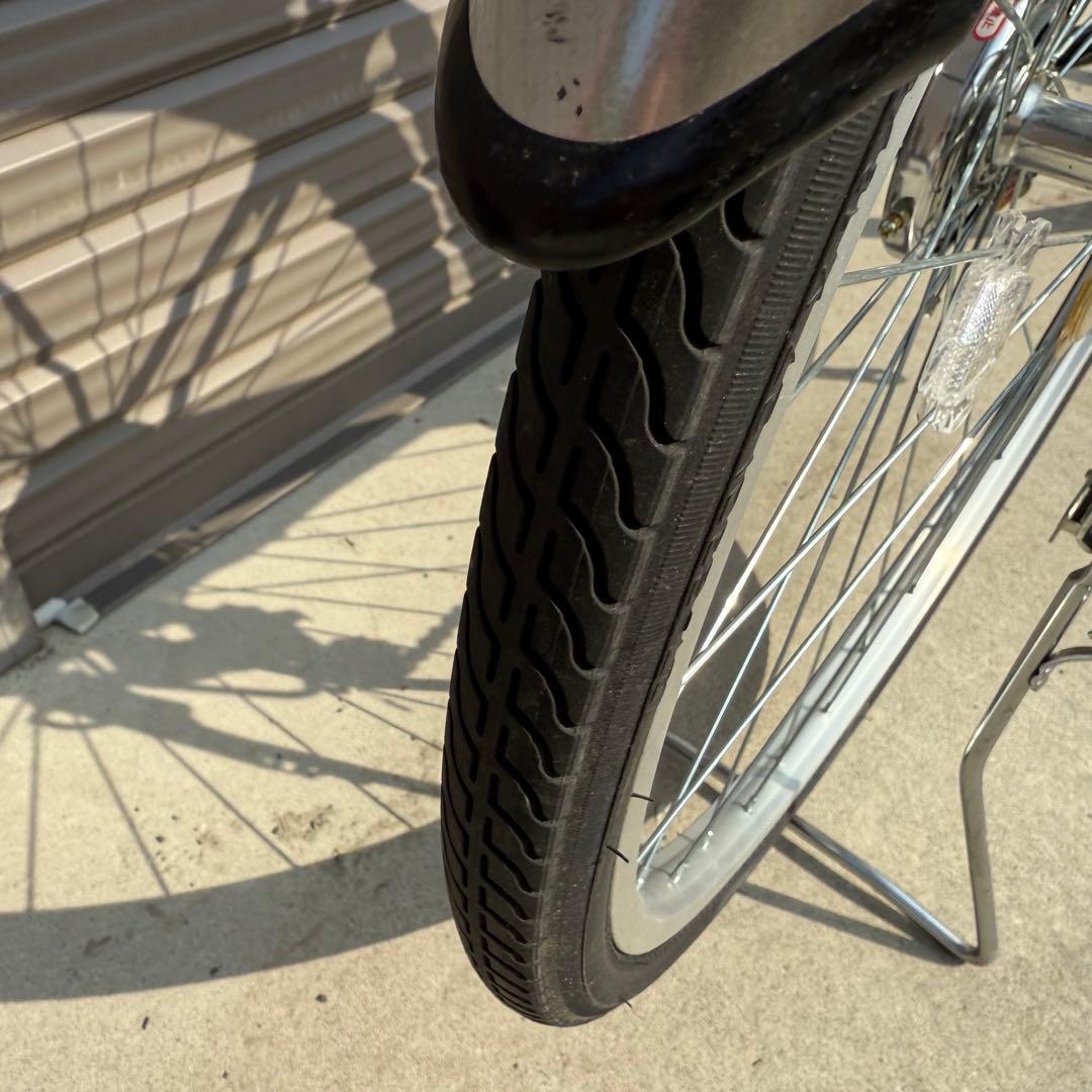 ママチャリ　27インチ　ブラック　６段変速　おしゃれ