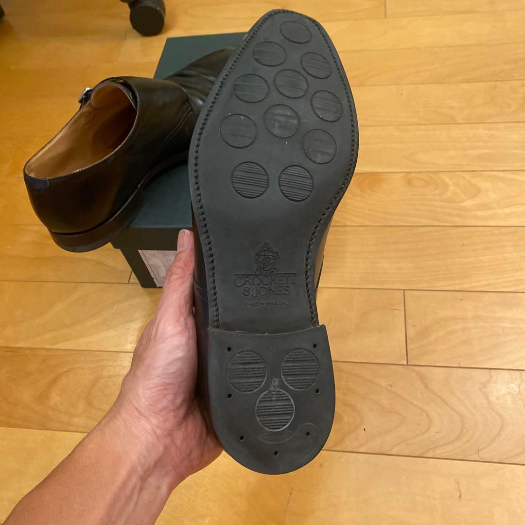 クロケットアンドジョーンズダブルモンクストラップ 9E
