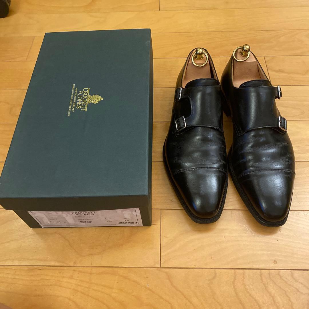 クロケットアンドジョーンズダブルモンクストラップ 9E