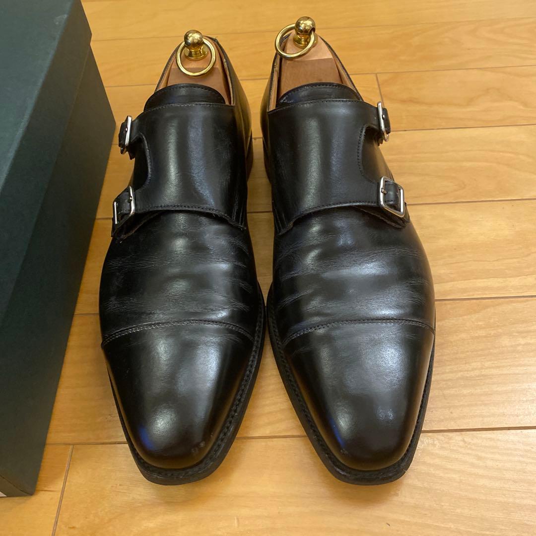 クロケットアンドジョーンズダブルモンクストラップ 9E