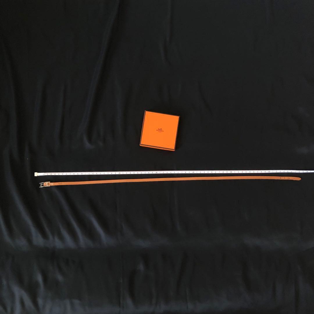 【美品】HERMES レザーブレスレット バングル ビーアピ ドゥブルトゥール