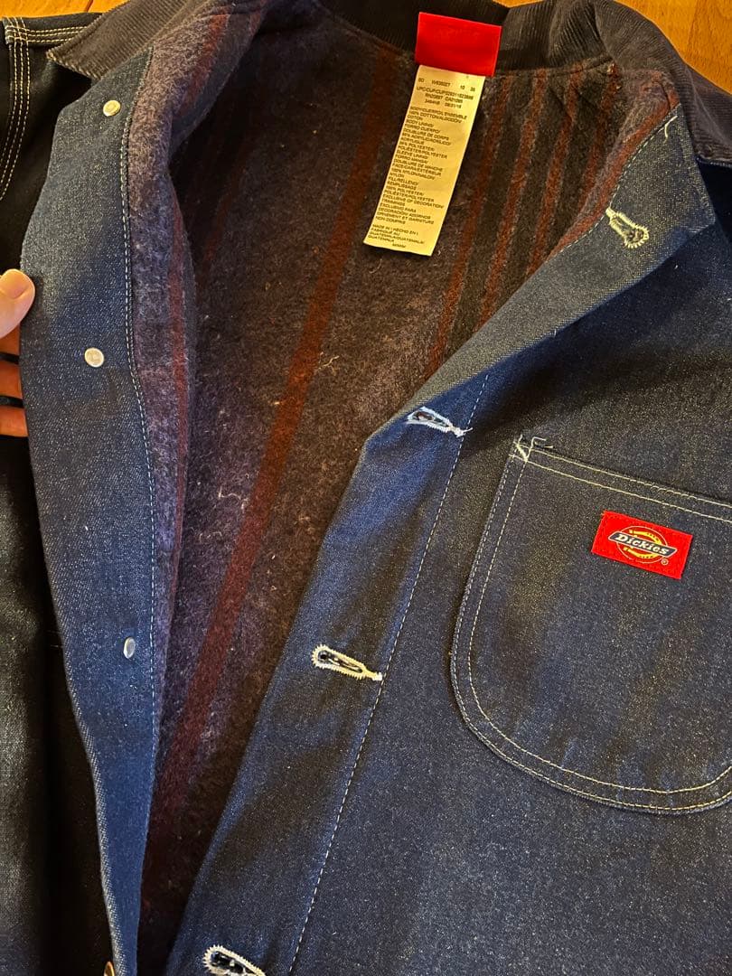 Dickies デニムカバーオール ネイビー Mサイズ