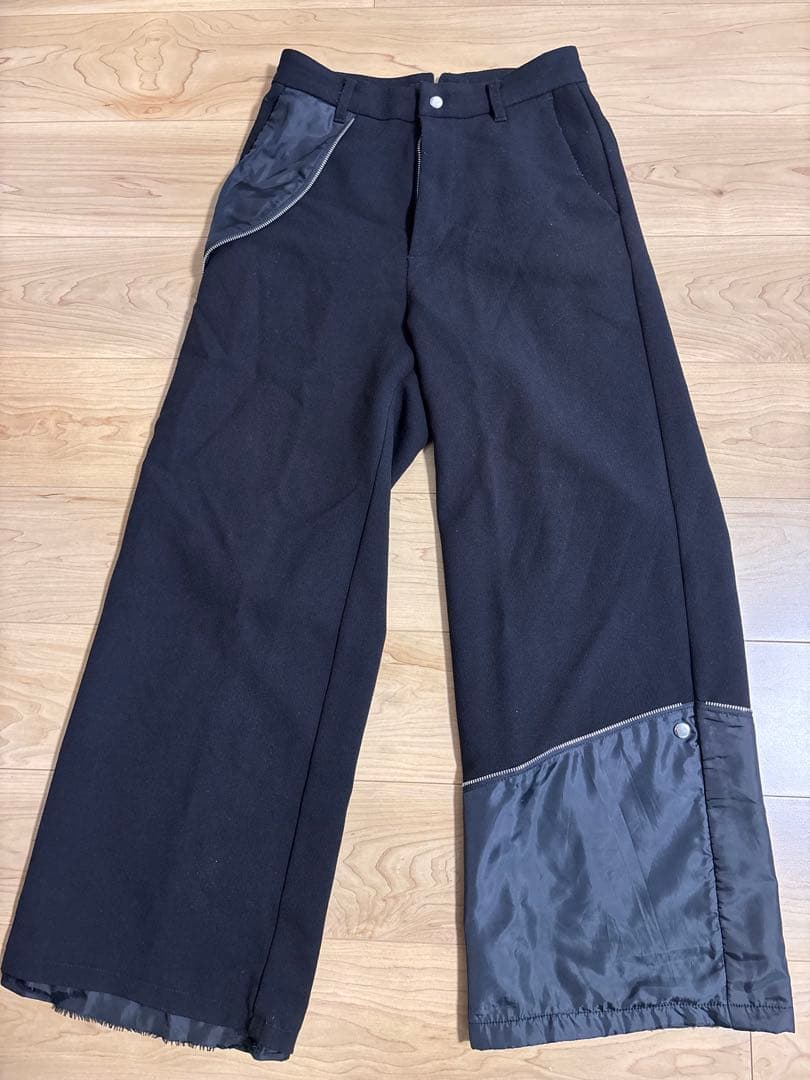 【GRANCY】レイヤードデザイン スラックス