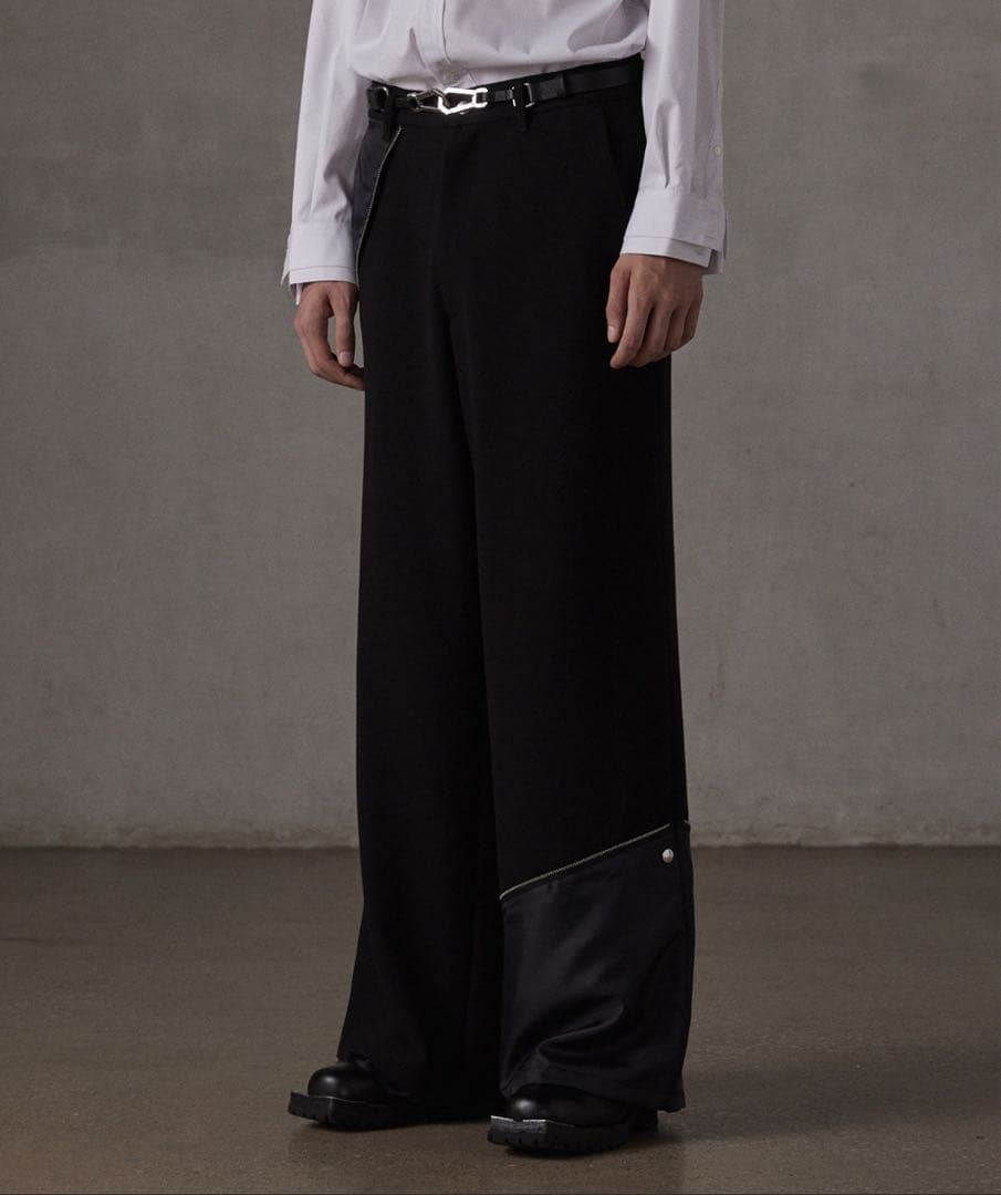 【GRANCY】レイヤードデザイン スラックス