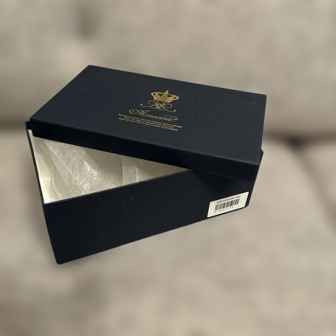 極美品　ADMJウォレットショルダーバッグ　クロコ型押し