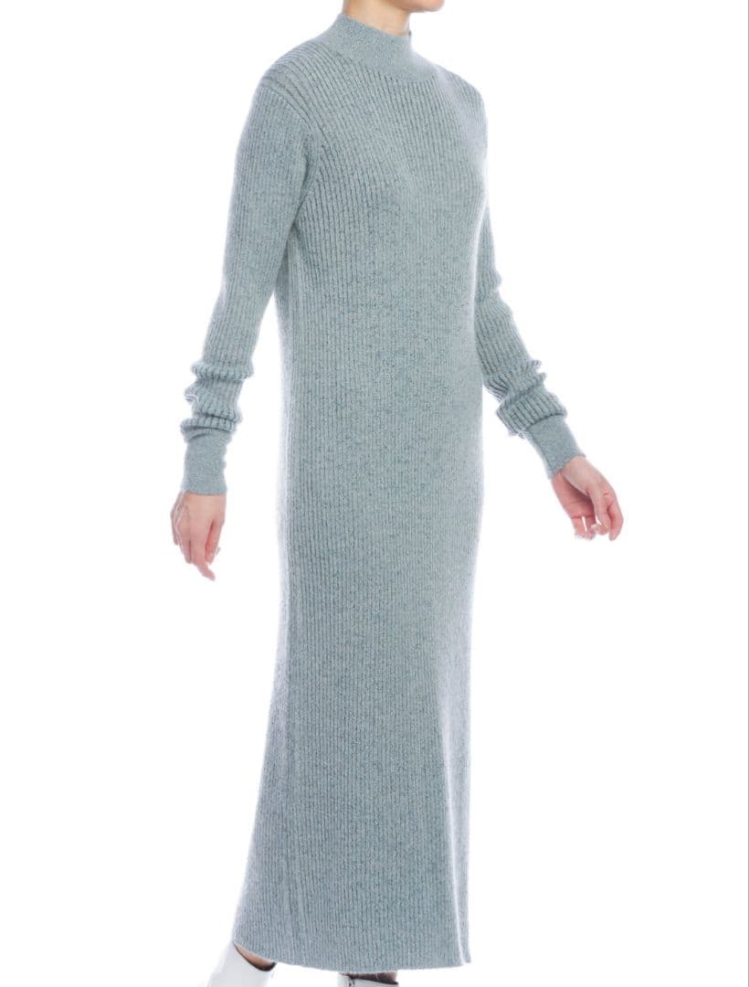 ■極美品 EBONY エボニー モヘヤ混 ニットドレスワンピース