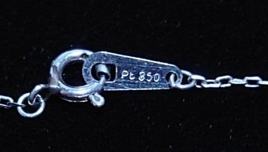 【らんこ】Pt 850 　1.5ct　ダイヤモンド　ネックレス