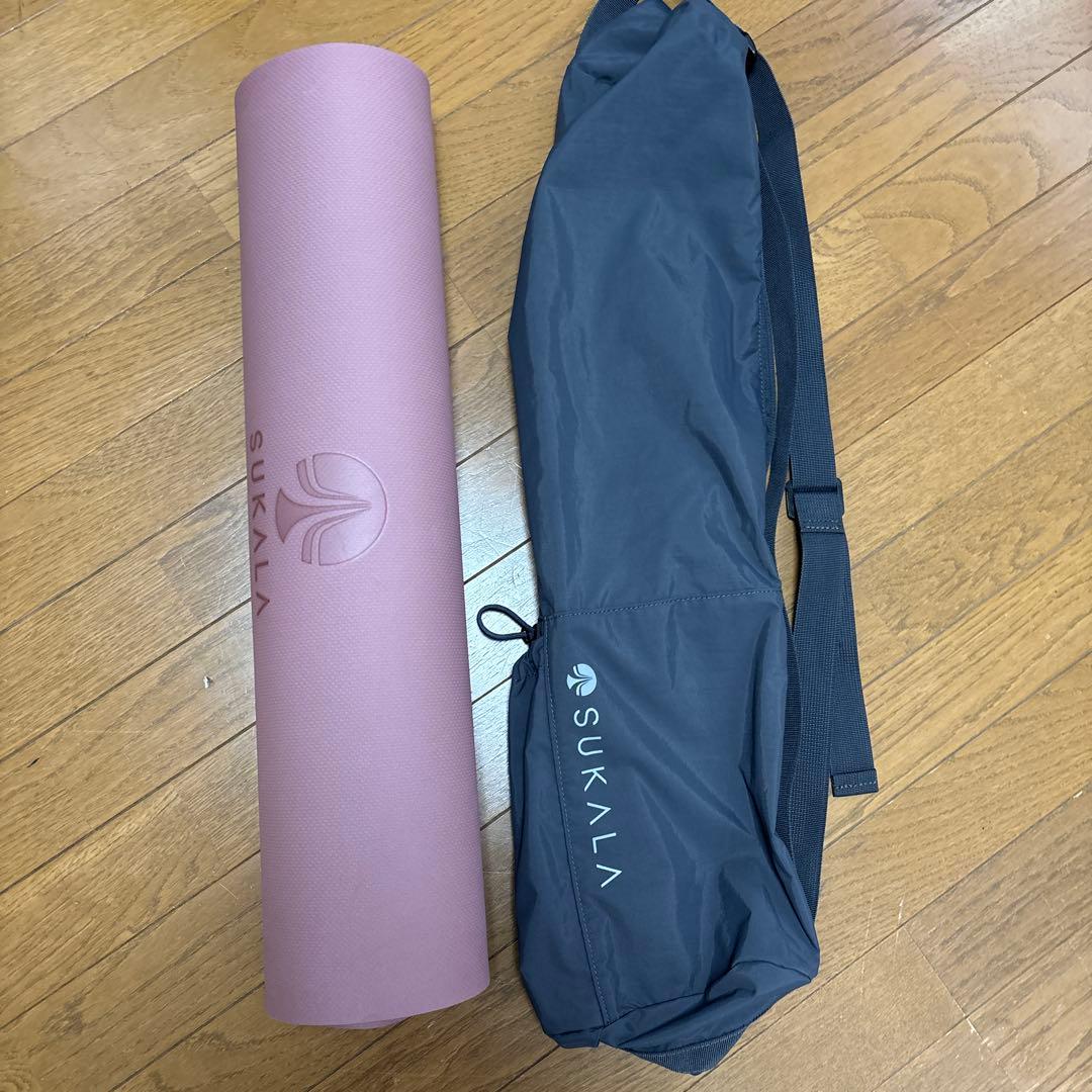 SUKALA LAVA ピンク ローズ リバーシブルヨガマット 収納バッグ