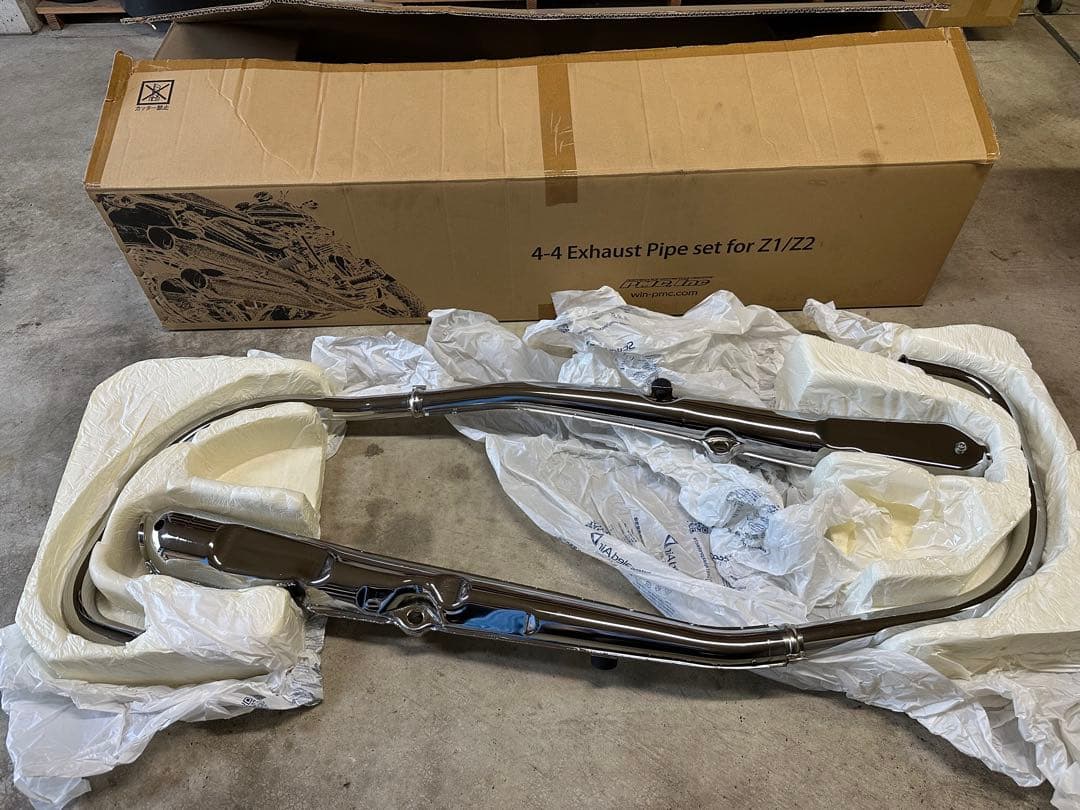 PMC 4本マフラーセット Z1/Z2用 86-360 フランジセット付属