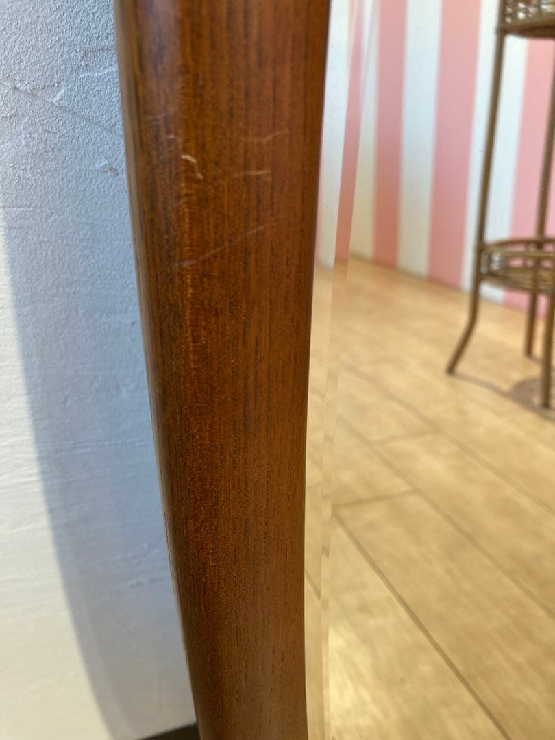 カリモク　オーバル ウォールミラー 壁掛け鏡