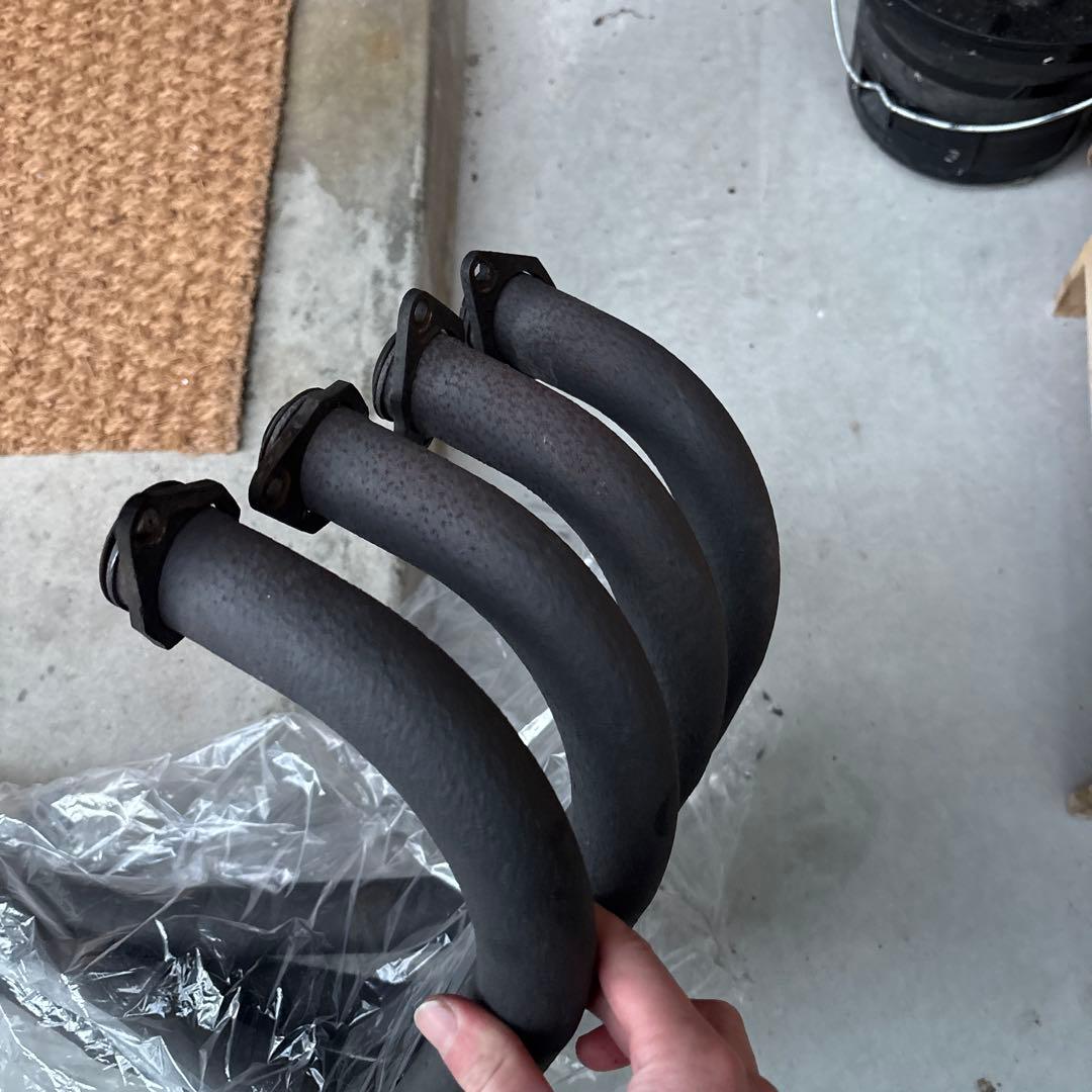 バリオス2 カワサキ ブラックマフラー サイレンサー付き