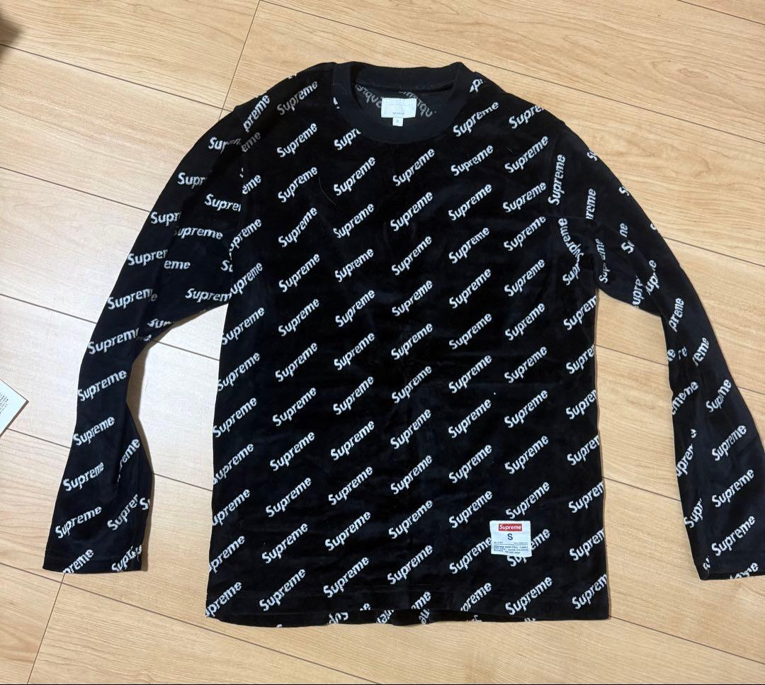 トップス supreme diagonal logo l/s top