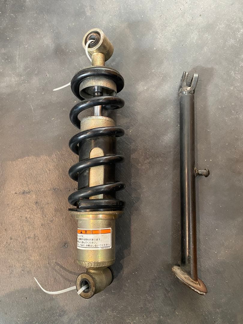 YAMAHA TW200 TW225 純正リアサスペンション＆純正スタンドセット