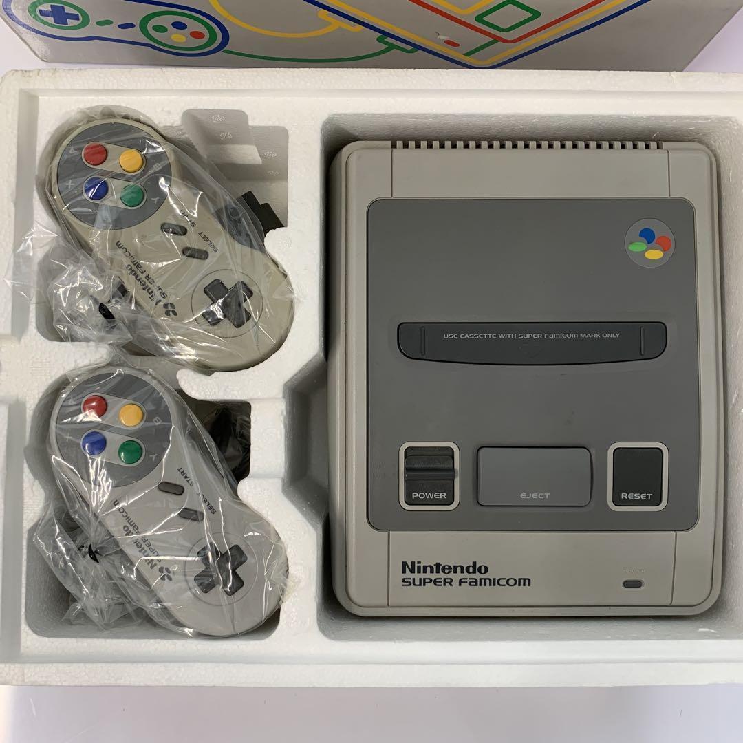 外箱付 任天堂 SFC スーパーファミコン SHVC-001 本体コントローラー