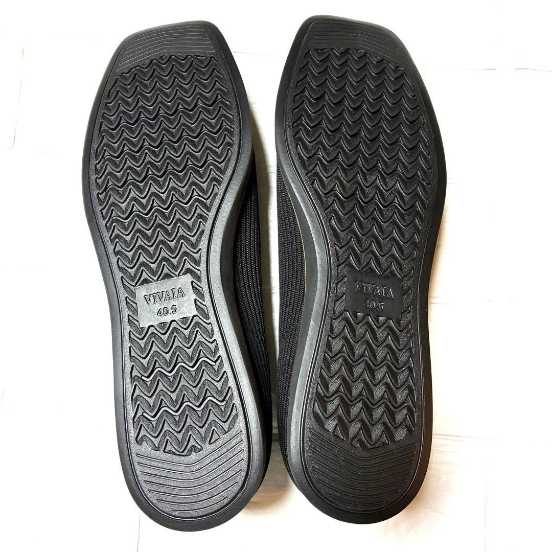 Vivaia ヴィバイアMABELスクエアトゥフラット 40.5