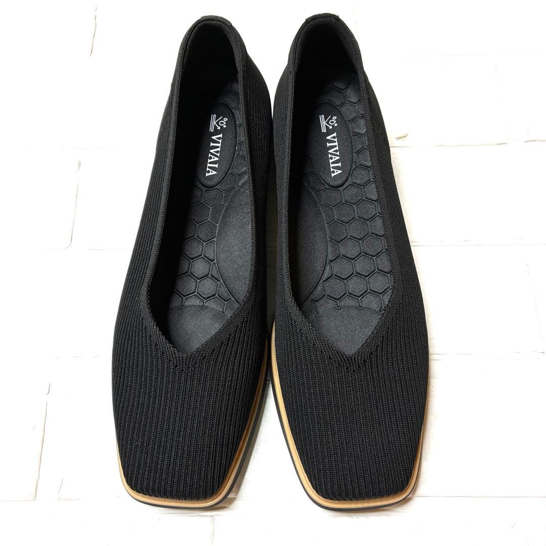 Vivaia ヴィバイアMABELスクエアトゥフラット 40.5