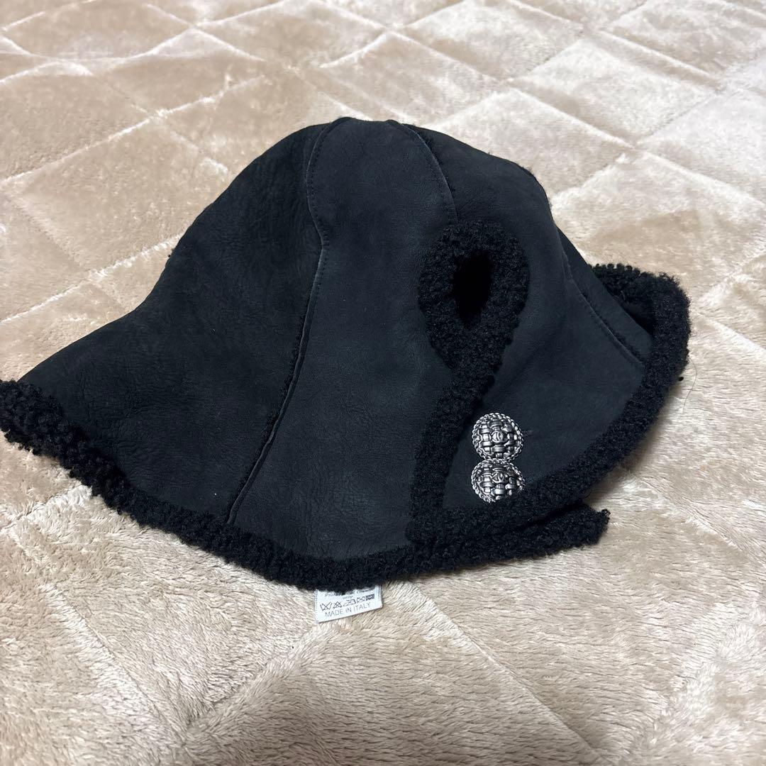 CHANEL ベイビーラム バケットハット 56