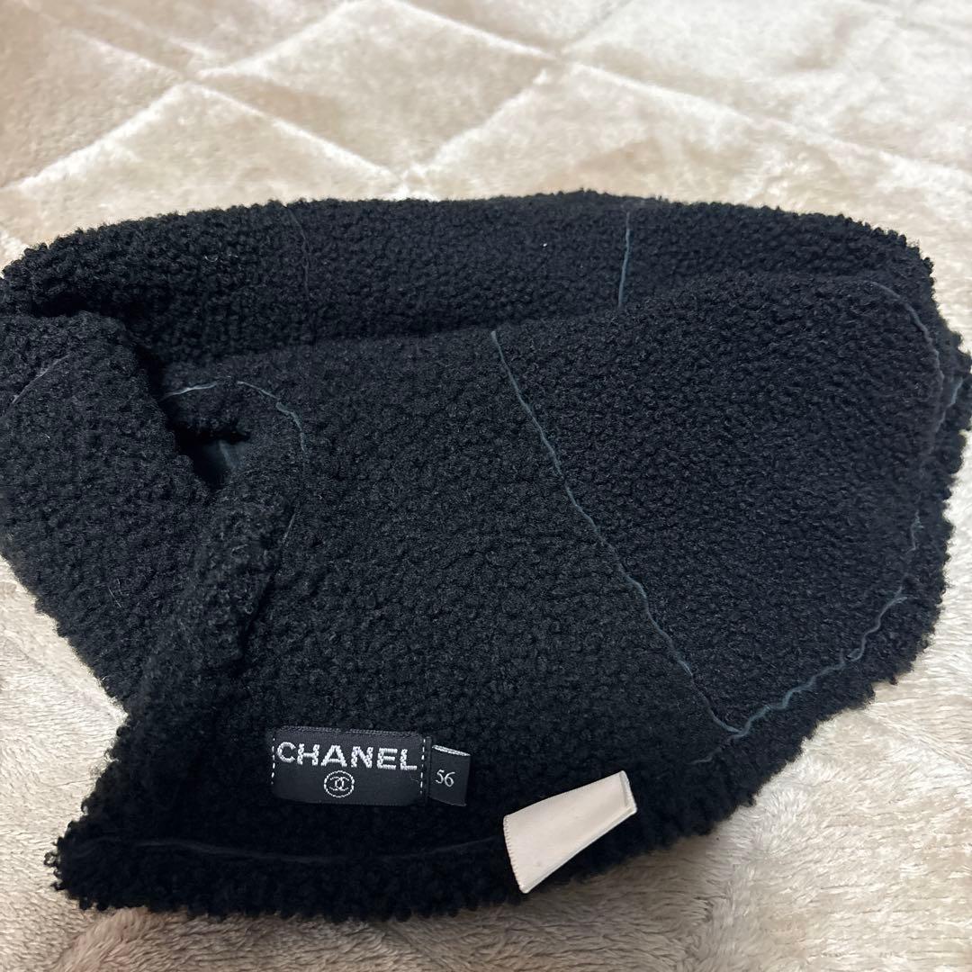 CHANEL ベイビーラム バケットハット 56