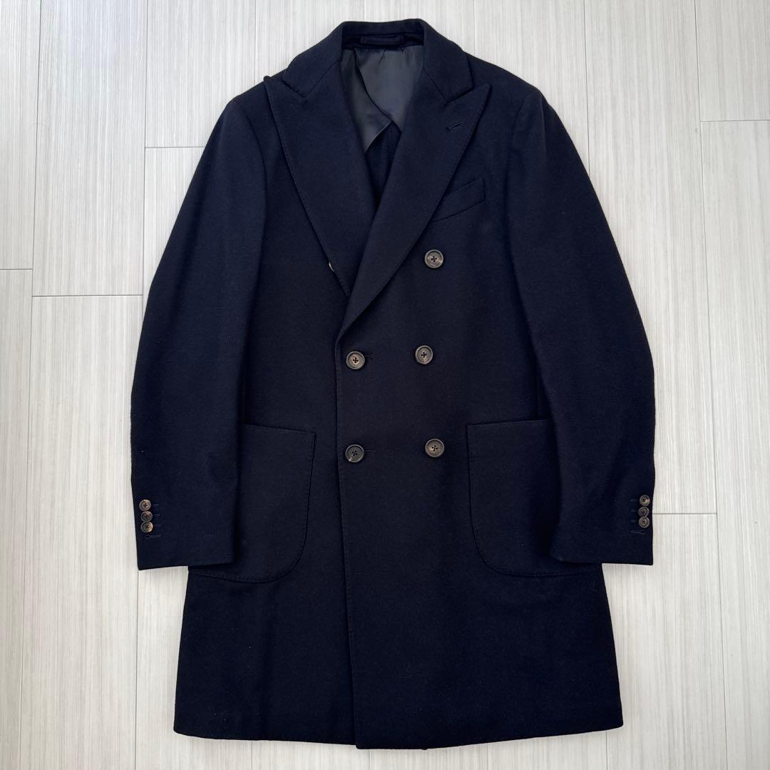 【極美品】LARDINI　ダブルブレストチェスターコート　46
