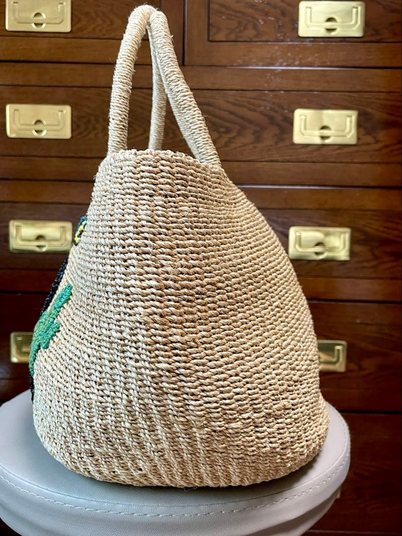 ミッキー　スパンコールかごバッグ